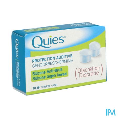 Quies Protection Audit.a/bruit Silicone 3 Paires