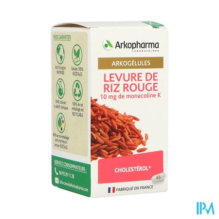 Arkogelules Levure De Riz Rouge Gelule 45