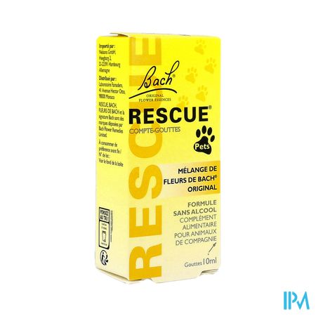 Rescue Bach Pets Compte Gouttes 10ml
