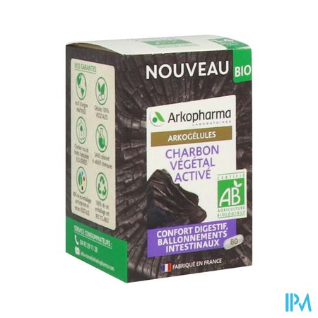 Arkopharma Arkogelules Charbon Vegetal Bio Gelule 80