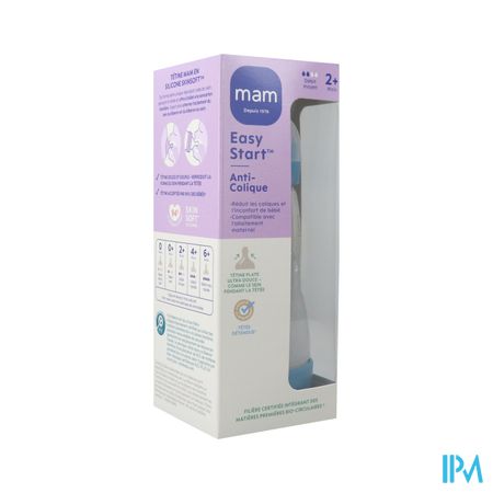 Mam Biberon Easy Start Anticolique 260ml Ocean Tetine Debit 2