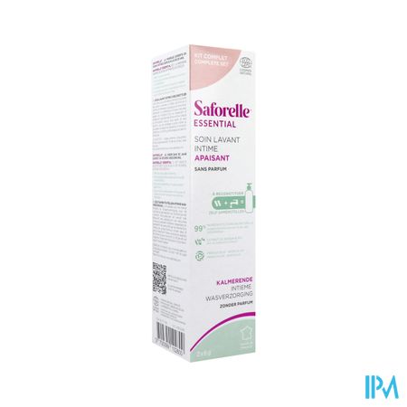 Saforelle Essential Kit Complet Soin Lavant Intime Apaisant A Reconstituer 6g X2