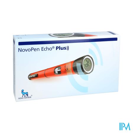 Novopen Echo Plus Stylo Injecteur D'insuline Connecte Pour Cartouche Penfill 3ml Rouge