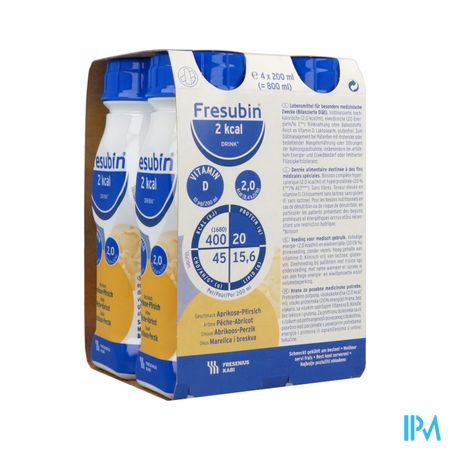 Fresubin 2kcal Drink Peche Abricot 200ml X4