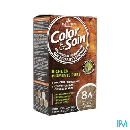 Color Soin 8a Blond Cendre Etui 60ml X2