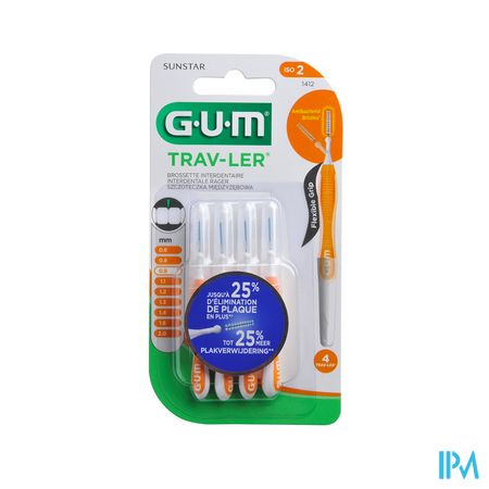 Gum Travler Brossette Interdentaire Cylind 0mm9 X4