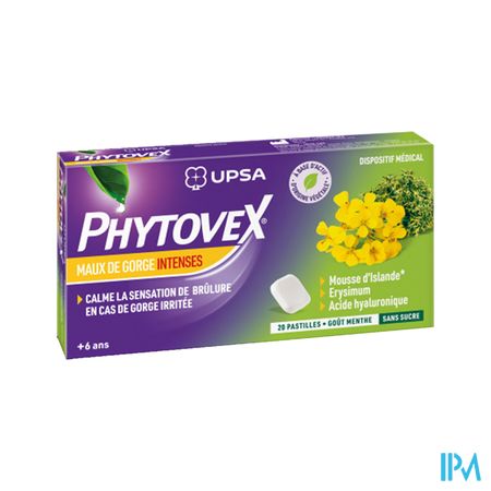 Upsa Phytovex Maux Gorge Intense Pastille 20