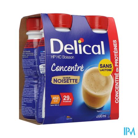 Delical Concentre Noisette (4x200ml)