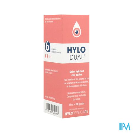 Hylo Dual Solution Ophtalmique Hydratante 10ml