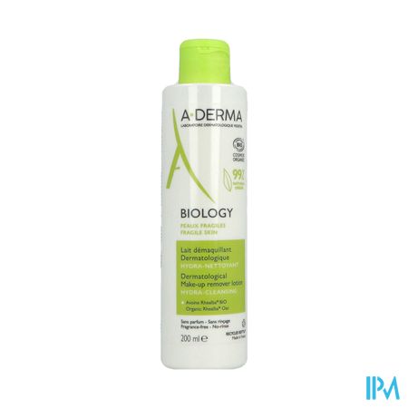 A Derma Biology Lait Demaquillant Dermatologique Hydra Nettoyant 200ml