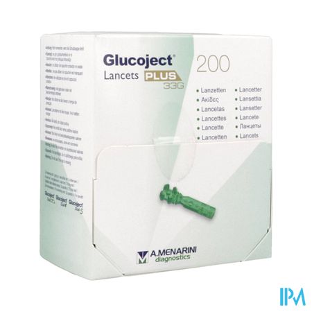 Glucoject Lancette Plus G33 200