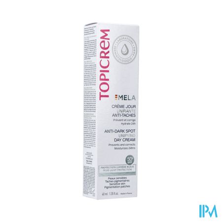 Topicrem Mela Creme De Jour Unifiante Anti Taches Spf50+ 40ml