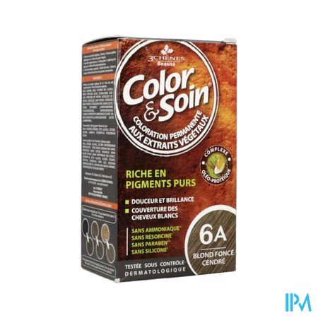 3chenes Color Soin 6a Blond Fonce Cendre Etui 60ml X2