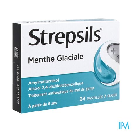 Strepsils Menthe Glaciale Pastille A Sucer 24