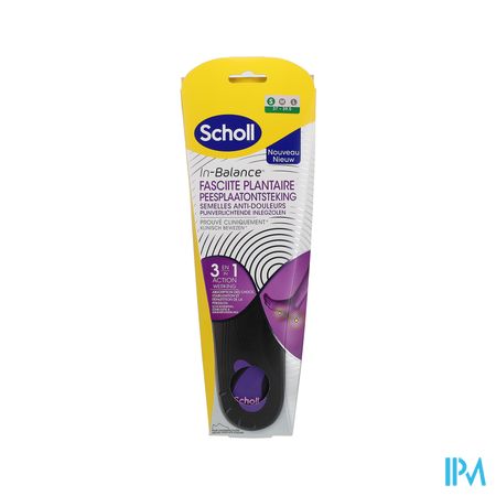 Scholl Semelle In Balance Anti Douleur Fasciite Plantaire Taille 1