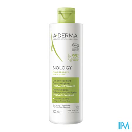 A Derma Biology Lait Demaquillant Dermatologique Hydra Nettoyant 400ml