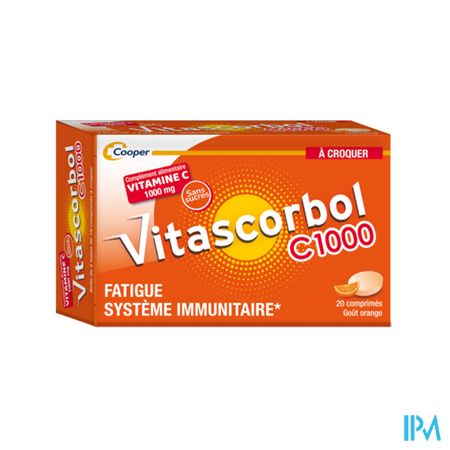 Cooper Vitascorbol C1000 Comprime A Croquer 20