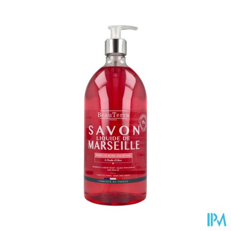 Beauterra Savon Liquide De Marseille Rose Anci 1l