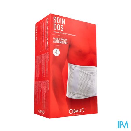 Gibaud Bande Ceinture Abdominale 25cm Blanche T3