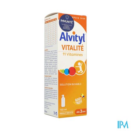 Alvityl Vitalite Solution Multivitaminee Enfant 150ml