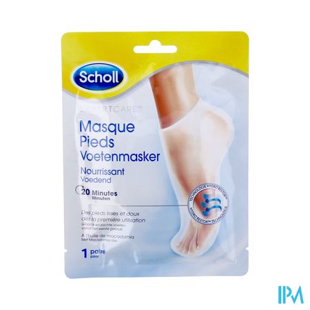 Scholl Masque Chaussette Pieds Huile Macadmia X2