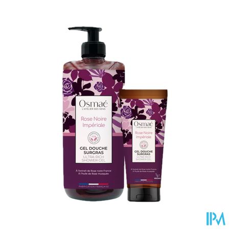 Osmae Gel Douche Surgras Rose Noire Imperiale 1l