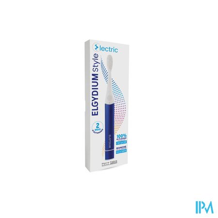 Elgydium Style Brosse A Dents Electrique Bleu