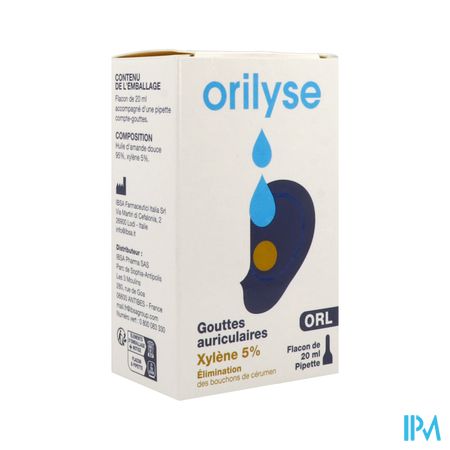 ORILYSE GOUTTE AURICULAIRE 20ML