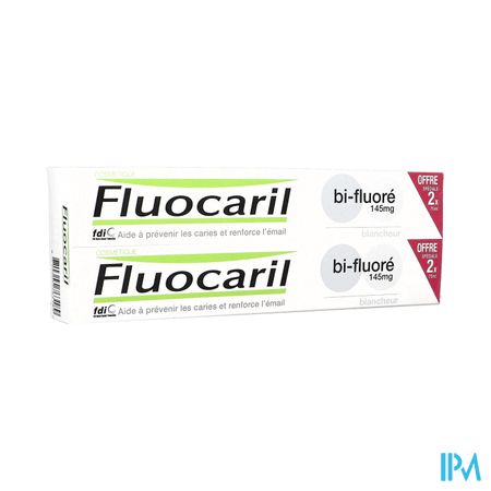 Fluocaril Bi Fluore 145mg Dentifrice Blancheur 75ml X2