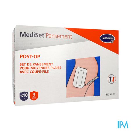 Hartmann Mediset Pansement Postop Plaie Moyenne Suturee 3