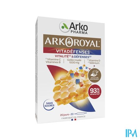 Arkopharma Arkoroyal Vitadefenses 1000mg Ampoule Buvable 10ml 20