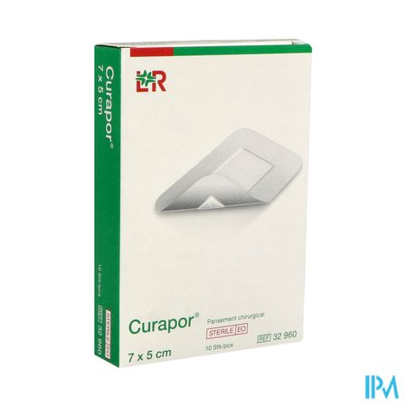 Lohmann Curapor Sterile Pansement Adhesif 5cm X 7cm 10