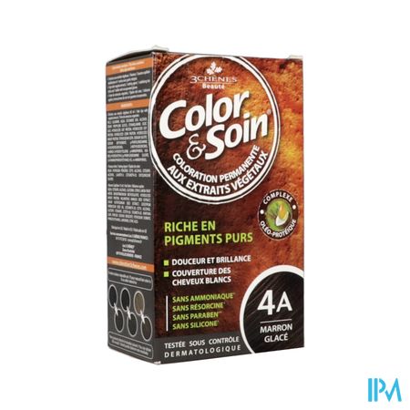 3chenes Color Soin 4a Marron Glace Etui 60ml X2