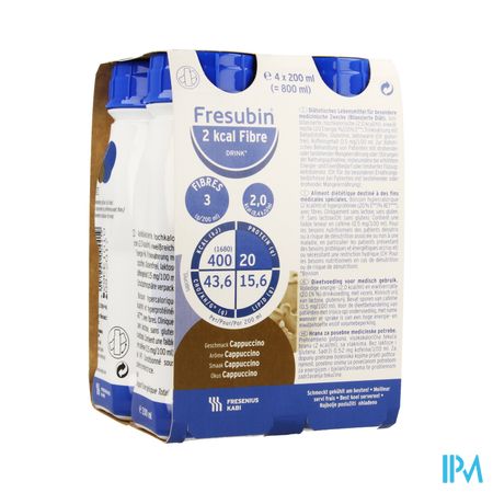 Fresubin 2kcal Fibre Drink Cappuccino 200ml X4