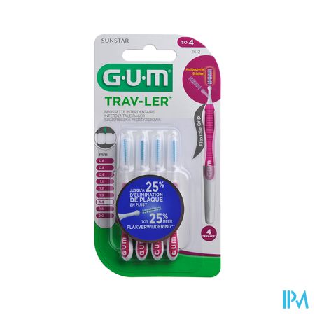 Gum Travler Brossette Interdentaire Cylind 1mm4 X4