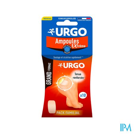 Urgo Ampoules Extreme Pansement Hydrocolloide Grand Format X10