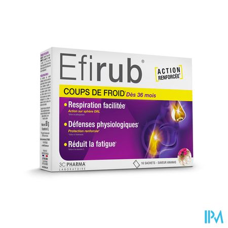 3c Pharma Efirub Coups De Froid Sachet 16