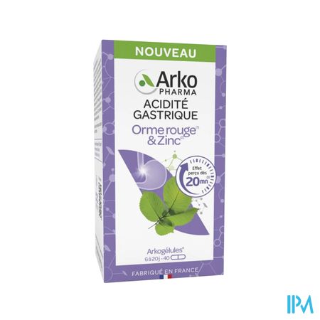 Arkopharma Arkogelules Orme Rouge Zinc Gelule 40