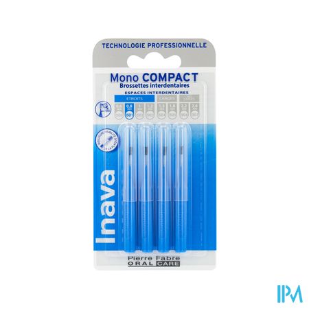 Inava Mono Compact Brossette Bleu X4