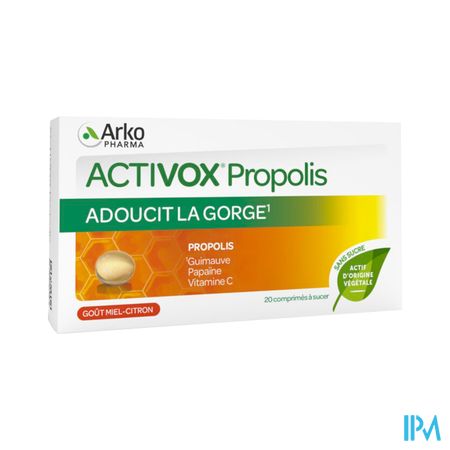 Arkopharma Activox Propolis Miel Citron Des 6 Ans Sans Sucre Comprime A Sucer 20