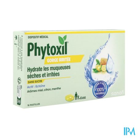 Phytoxil Gorge Irritee Pastille Miel Citron Menthe 16