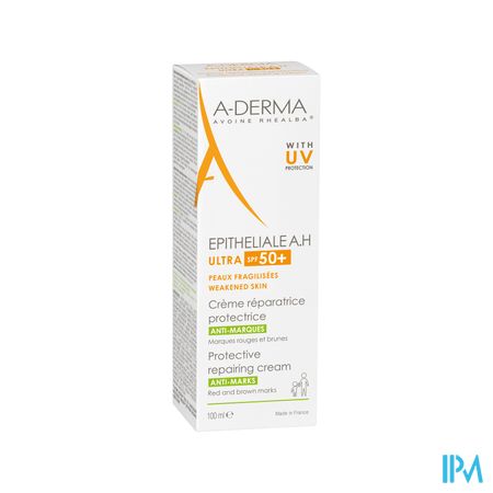 A Derma Epitheliale Ah Ultra Spf50+ Creme Reparatrice Protectrice Antimarques 100ml