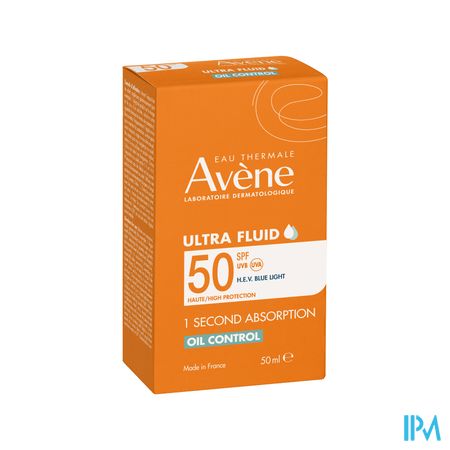 Eau Thermale Avene Solaire Ultra Fluide Oil Control Spf50+ 50ml