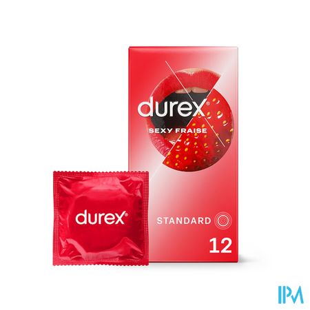 Durex Sexy Preservatif Fraise 12