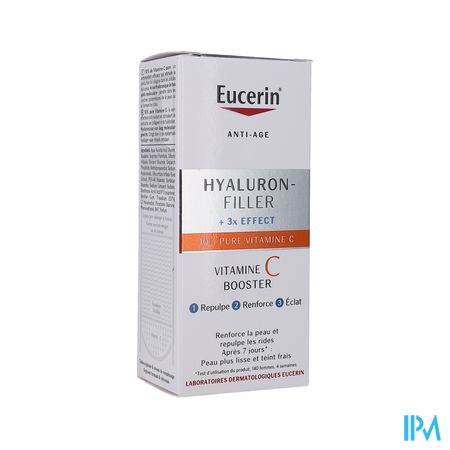 Eucerin Hyaluron Filler +3x Effect Serum Vitamine C Booster Flacon Unidose 8ml