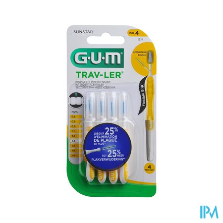 Gum Travler Brossette Interdentaire Coniqu 1mm3 X4