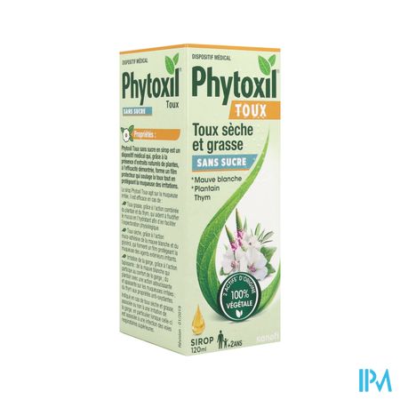 Phytoxil Soulage La Toux Sans Sucre Sirop 120ml