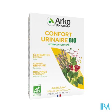 Arkopharma Arkofluides Bio Confort Urinaire Ampoule Buvable 10ml 20