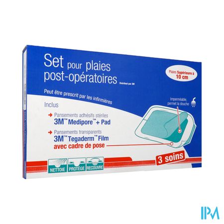 SET PANS 3M PLAIE SUP10CM SOIN3