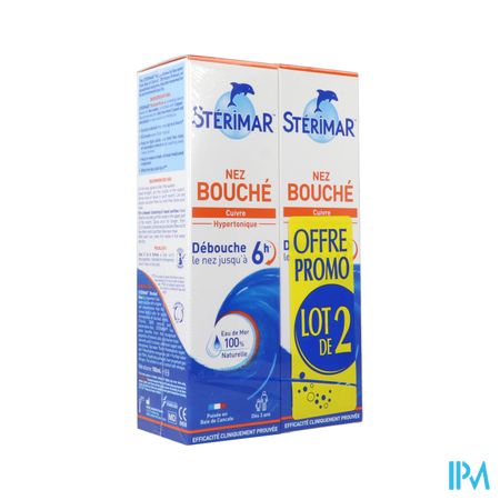 Sterimar Bebe Nez Bouche Solution Nasale 100ml X2